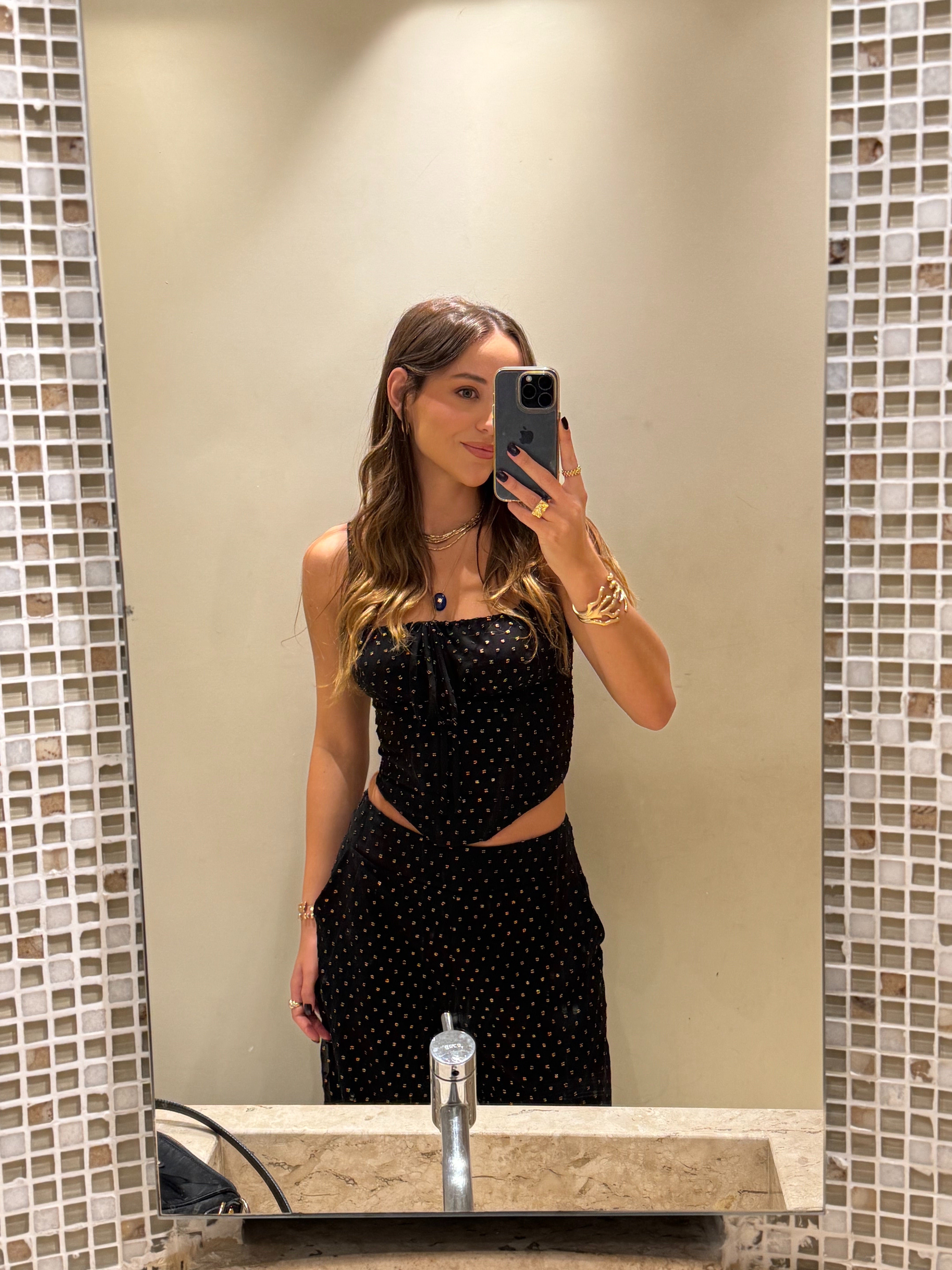 Corset Poá Lurex