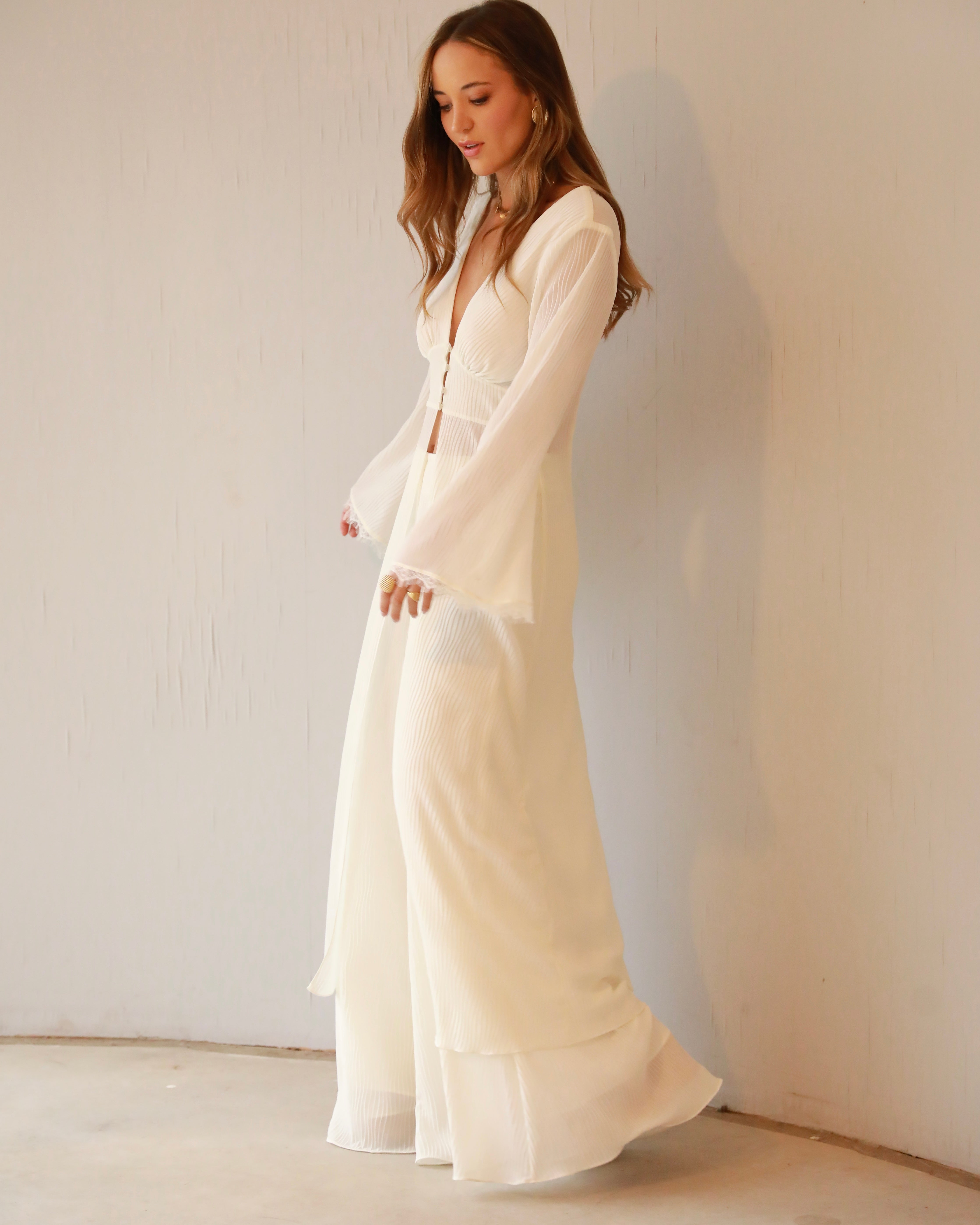 Túnica Vittoria com Aplicação de Renda