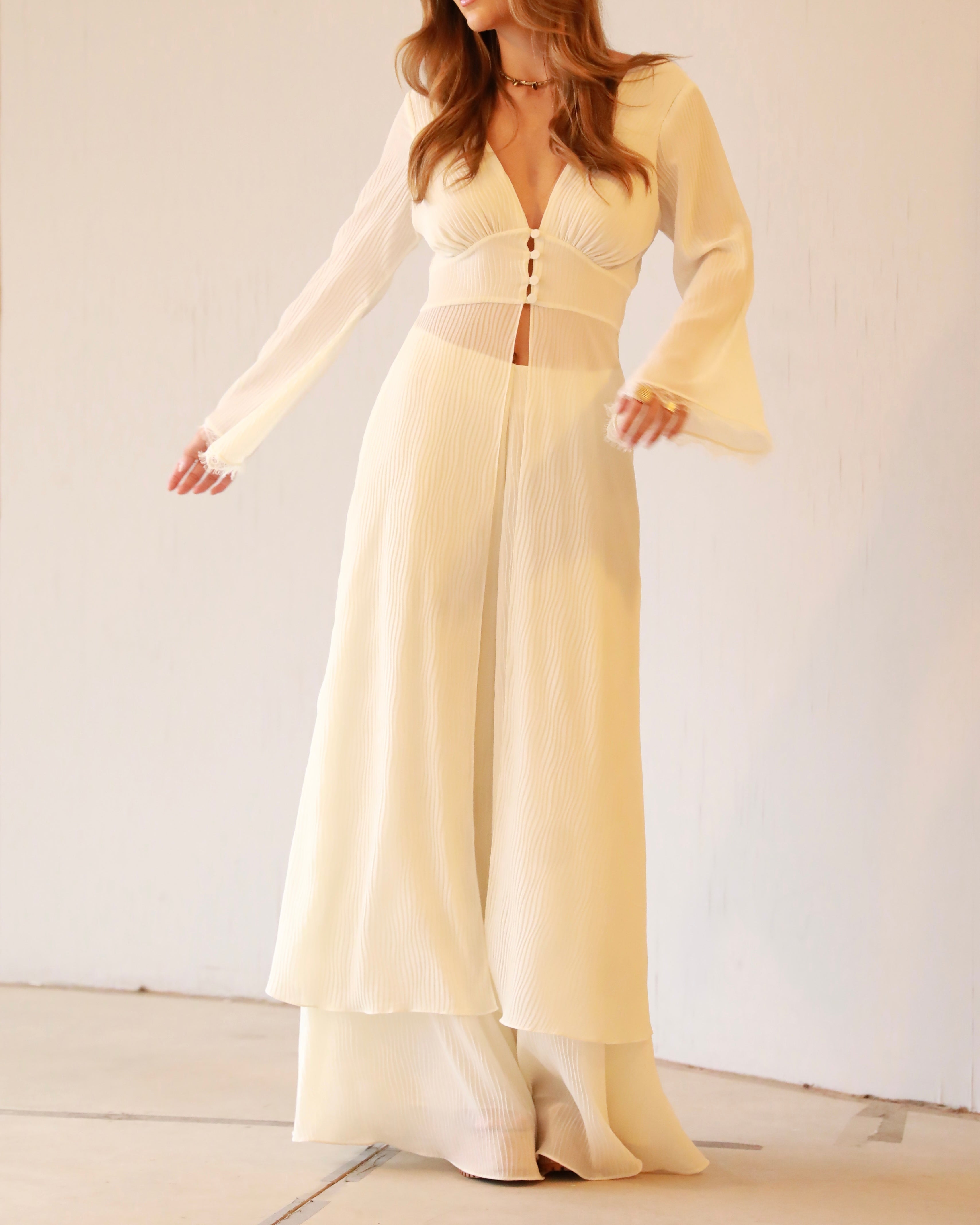 Túnica Vittoria com Aplicação de Renda