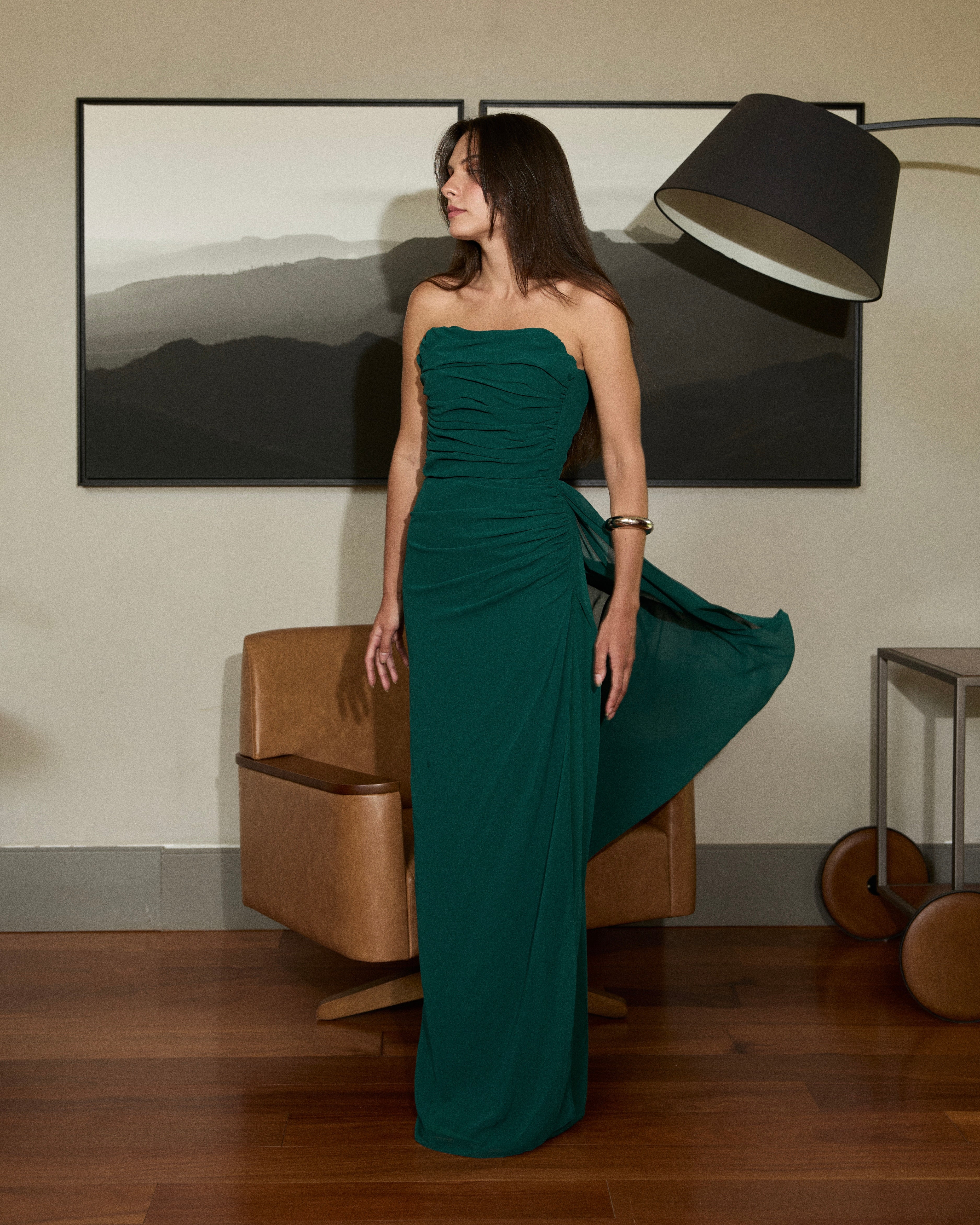 VESTIDO DRAPEADO HÉRA