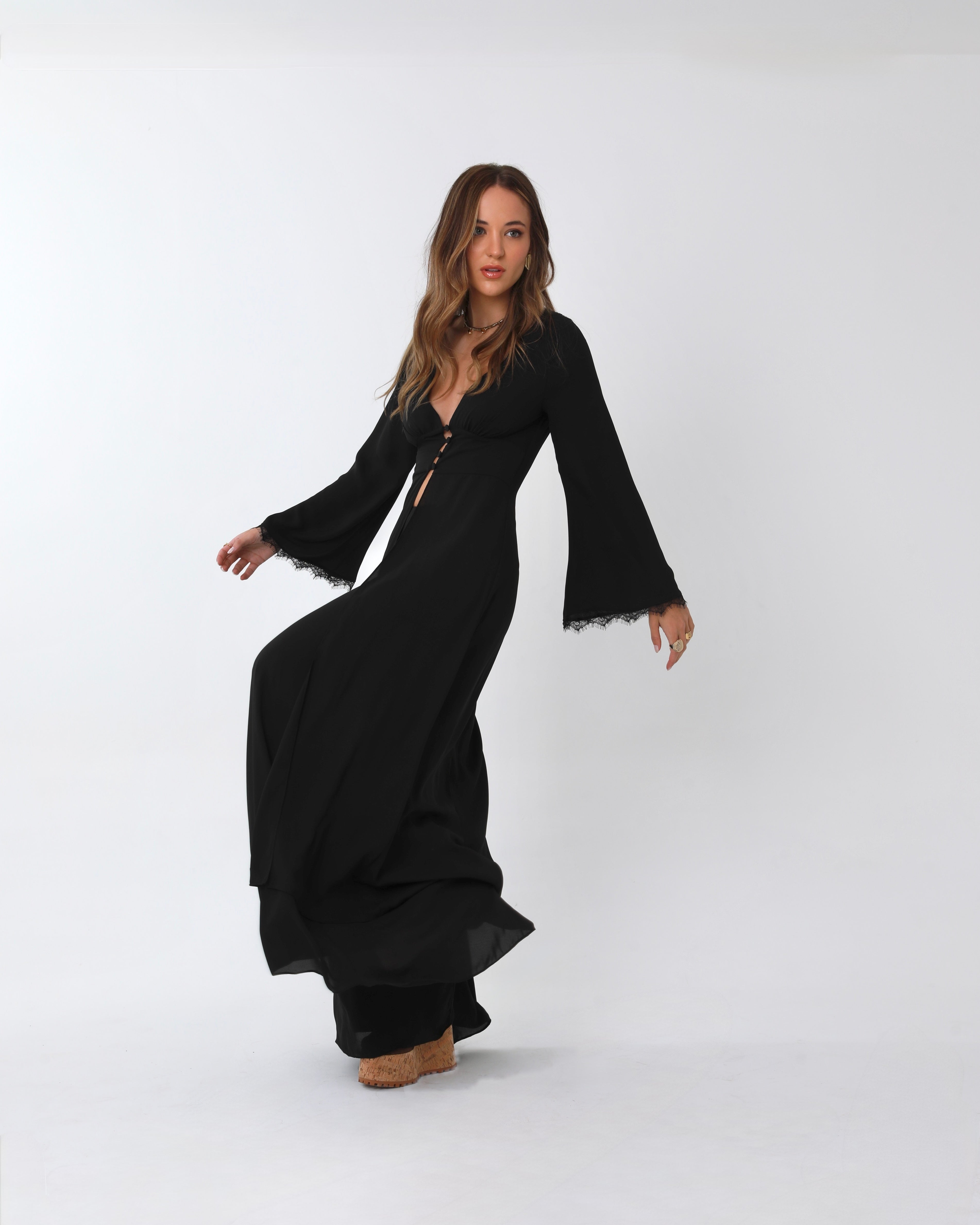 Calça Fluída Preta Vittoria
