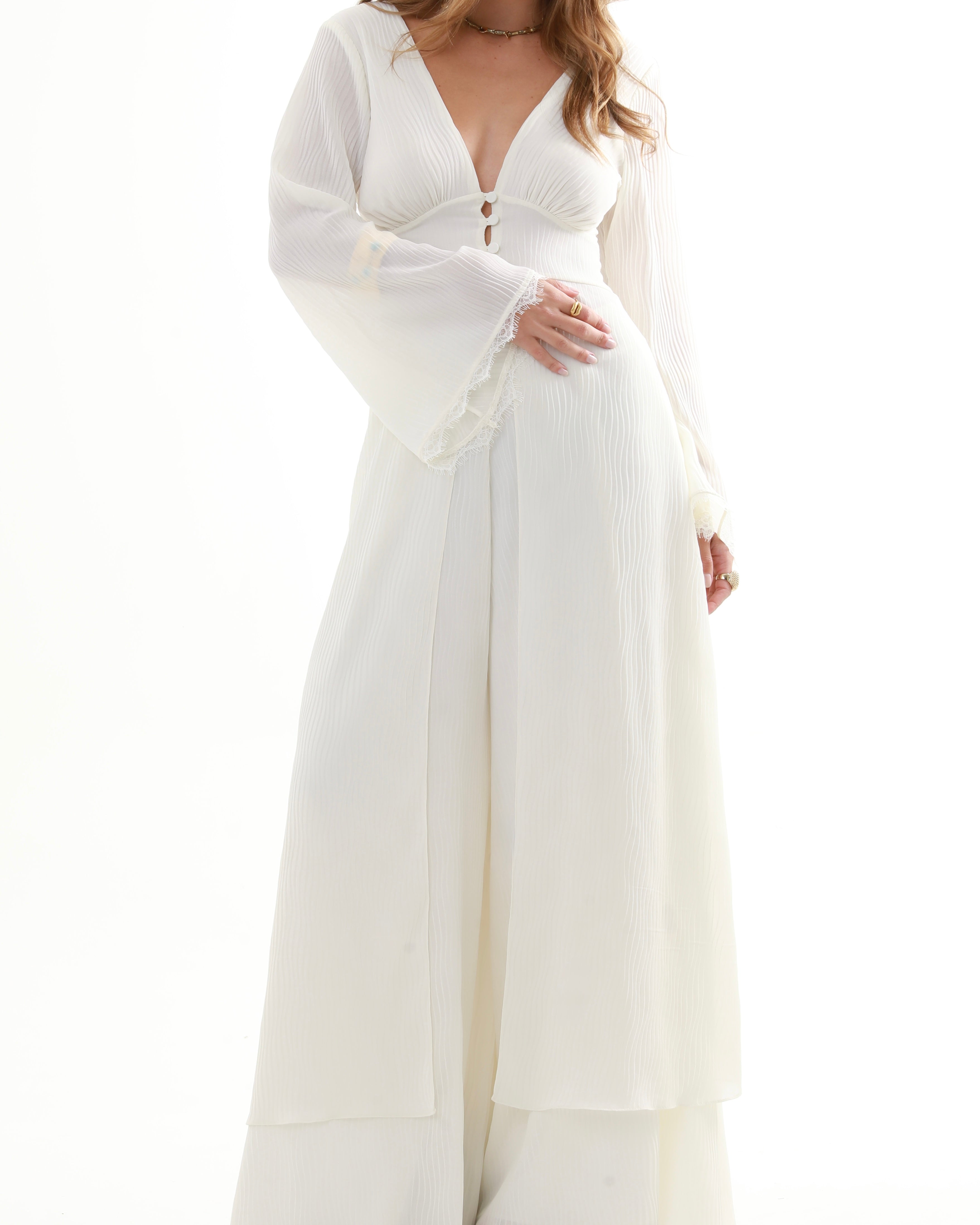 Túnica Vittoria com Aplicação de Renda